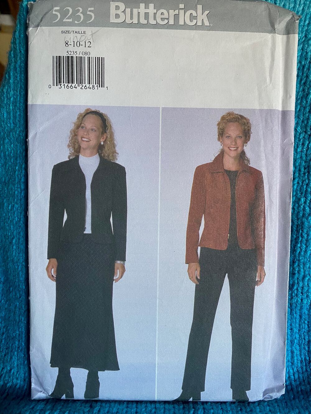 Butterick Sewing pattern 5235 Suit blazer midi skirt